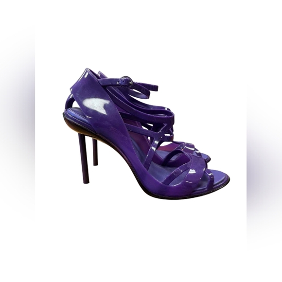 Melissa + Jean Paul Gaultier Purple Heels Strappy Size 8 NWOB - Picture 7 of 10